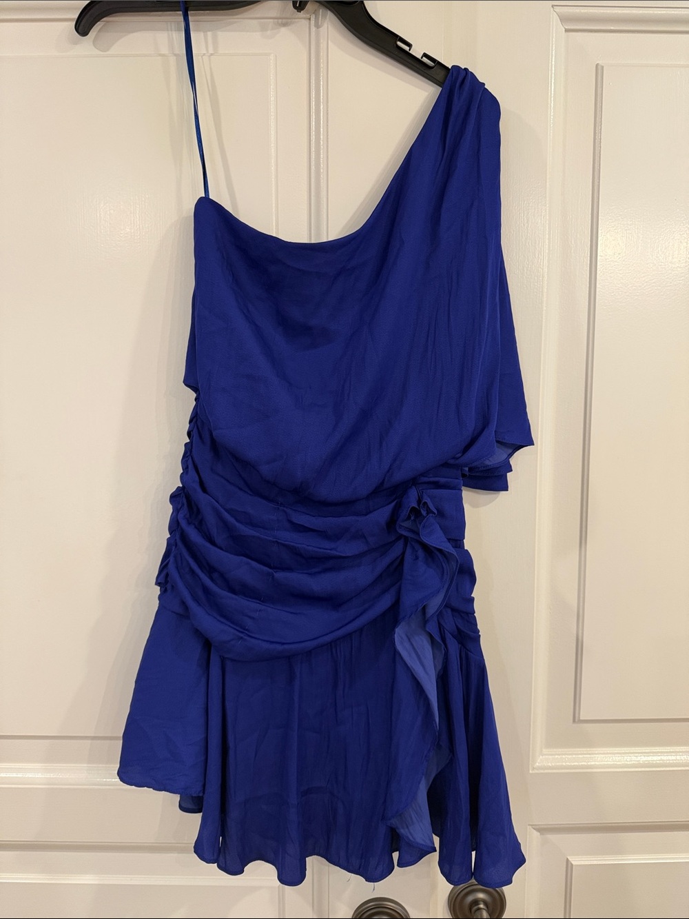 DO+BE One-Shoulder Cobalt Blue Cocktail Dress